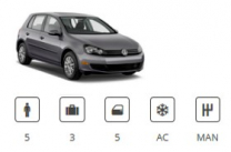 Europacar Car Group Compact VW Golf or similar