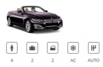 Europacar Car Group Convertible BMW 4 Series Cabriolet or similar