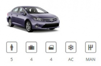 Car Group Midsize Toyota Avensis or similar Europe Car 